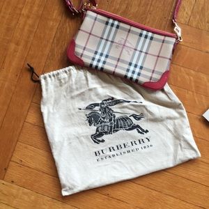BURBERRY Haymarket Check Small Peyton Crossbody